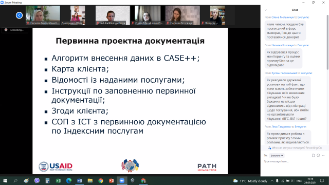 Гостьова зустріч з експертами соціального проєкту USAID «Заради життя» представництва Міжнародної організації РАТН в Україні (29.09.21)
